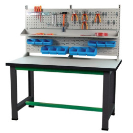 Poste porte outils gris et vert