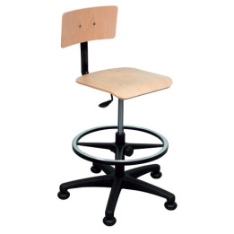 Chaise avec dossier et assise hêtre