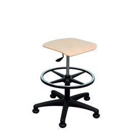 Tabouret avec assise hêtre