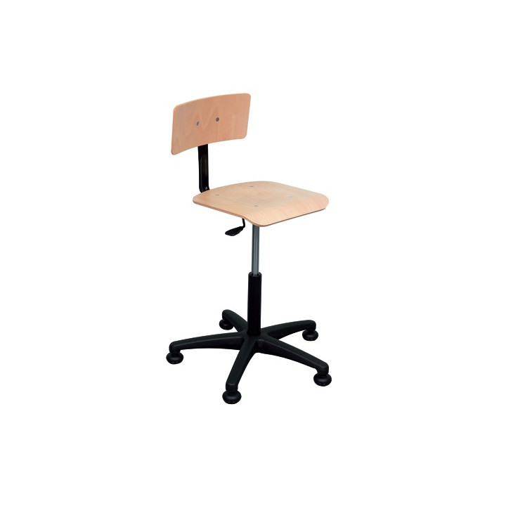 Chaise avec dossier et assise hêtre