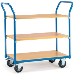 Chariot à 3 plateaux bois